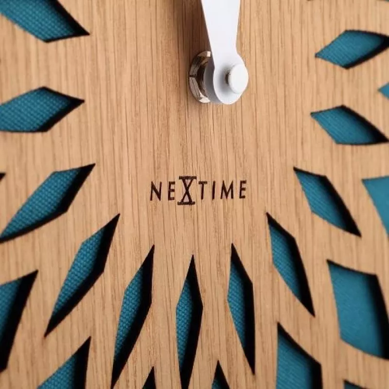 NeXtime hodiny 3149tq Sun Large, Ø50 cm, nástenné, tyrkysové
