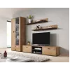 Cama sada dvoch políc 125cm SOHO dub lefkas/čierna