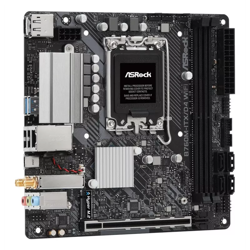 Základná doska ASRock B760M-ITX/D4 WiFi Intel B760 LGA 1700 mini ITX