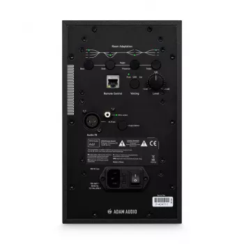 Štúdiové monitory ADAM AUDIO A4V čierne, 2-pásmové, 90 W RMS, 4-palcový basový reproduktor, LED displej, rackmontovateľné