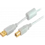 USB kábel USB 2.0 ShiverPeaks BS77022 1,8 m sivý
