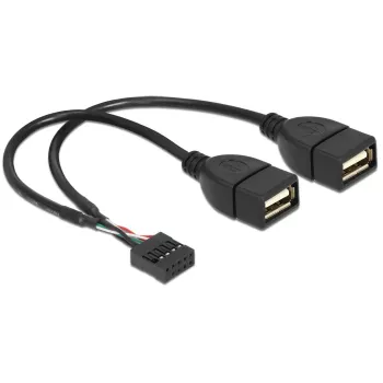 Interný USB kábel DeLOCK 83292 0,2 m konektor samica na konektor samica