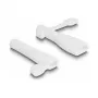 DeLOCK prachová krytka pre USB Type-A konektor samec a USB Type-C konektor samec sada 2 ks biela