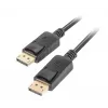 Lanberg DisplayPort kábel 19 Pin V1.2 4K, 1M | CA-DPDP-10CC-0010-BK | DisplayPort na DisplayPort