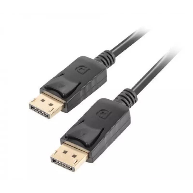 Lanberg DisplayPort kábel 19 Pin V1.2 4K, 1M | CA-DPDP-10CC-0010-BK | DisplayPort na DisplayPort