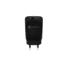 NATEC káblová nabíjačka pre mobilné zariadenia NUC-2141, 30W, USB-C PD 3.0 + USB-A QC 3.0, 110–240V, čierna