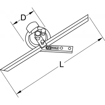 Uhlomer ks tools model 300.0207, univerzálny uhlomer 300 mm