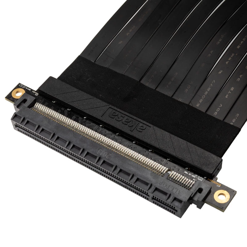 Riser kábel Akasa RISER čierny X2 Premium PCIe 3.0 x16 20 cm