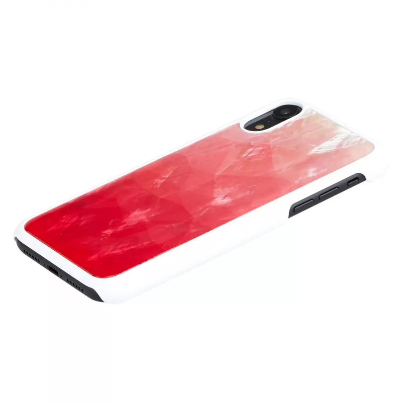 Puzdro na smartphone iKins pre iPhone XR – pink lake a biela