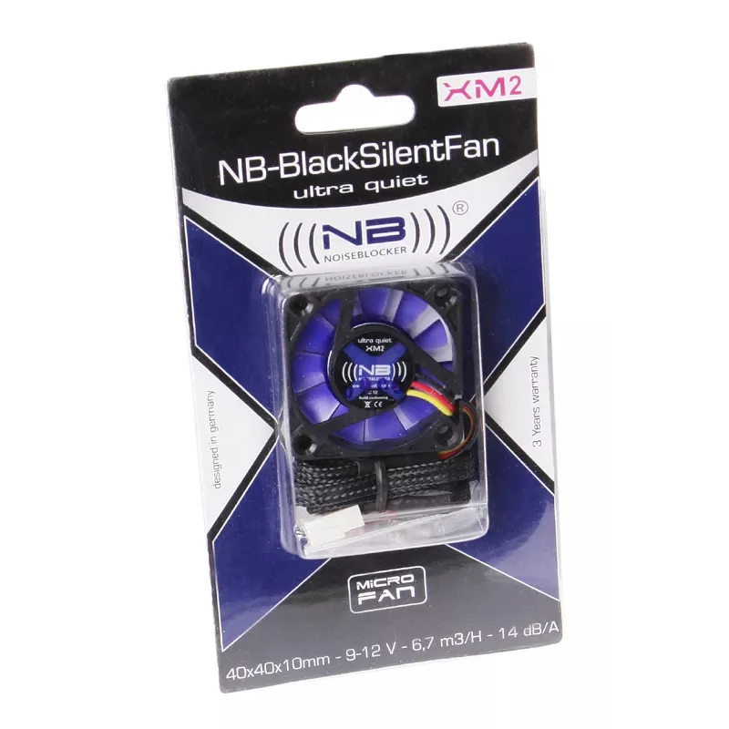 NOISEBLOCKER BlackSilentFan XM-2 40mm čierny