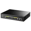 Cudy GS1010PE sieťový switch Gigabit Ethernet 10 portov PoE čierny