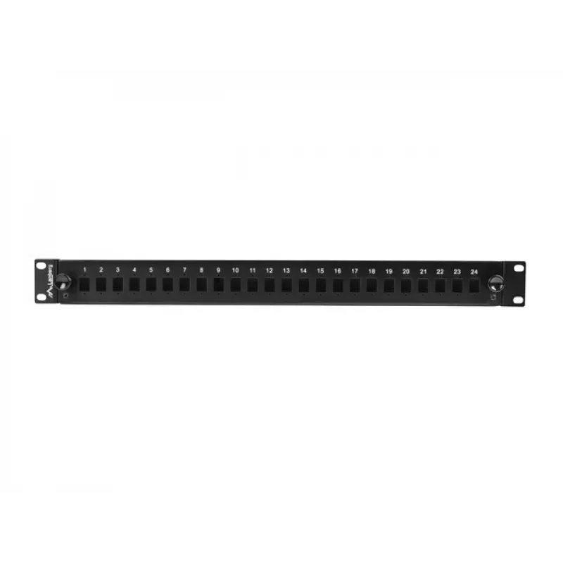 Glasfaserový patch panel Rack 1U 24x SC/LC 19