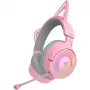 Razer Kraken Kitty V3 Pro - Quartz headset káblový & bezdrôtový s čelenkou herný USB Type-A Bluetooth ružový