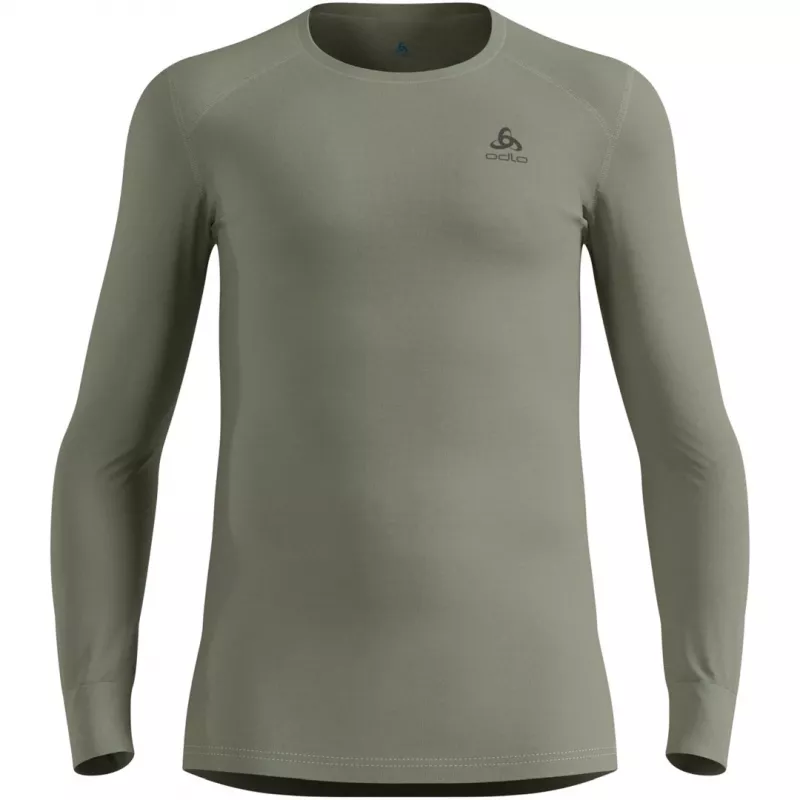 ODLO BL TOP okrúhly výstrih dlhý rukáv ACTIVE WARM dlhá termospodná bielizeň, veľkosť M, sivá