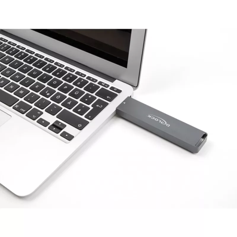 Delock - puzdro na úložisko - externé puzdro pre M.2 NVME PCIe SSD alebo SATA SSD s USB 10 Gbps Type-A konektorom samec - M.2 - M.2 NVMe Card / SATA 6Gb/s - USB