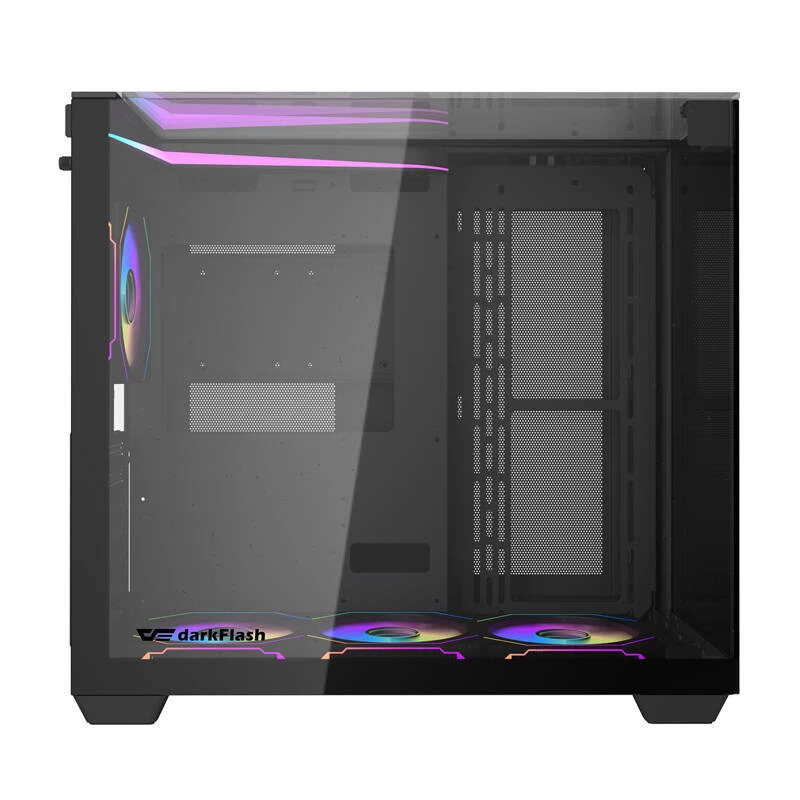 Počítačová skriňa Darkflash TH285 (čierna) + 4 ventilátory