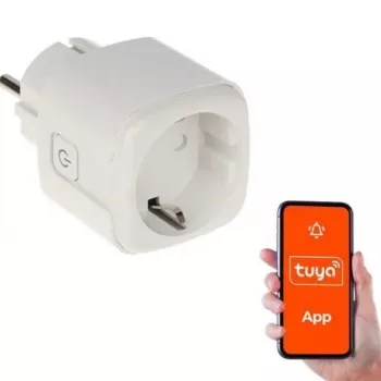 Smart zásuvka GENWAY ATLO-P1-TUYA — Wi‑Fi smart zásuvka, diaľkové ovládanie cez Tuya, jedna zásuvka