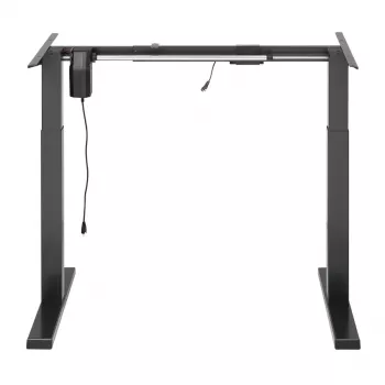 Ergo Office Výškovo nastaviteľný elektrický stôl, sivá, max. výška 123 cm, 80 kg - bez dosky stola, na prácu v stoji a v sede, ER-433