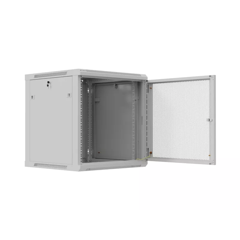 19-palcový nástenný rack 12U 600x600 sivý