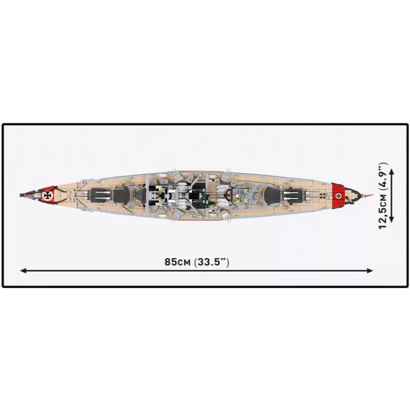 Stavebnica Cobi bojová loď Bismarck model s 3204 dielmi - Cobi CO BI-4860