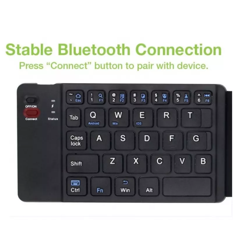 Bluetooth 3.0 skladacia bezdrôtová klávesnica