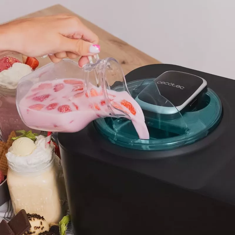 Kompresorový stroj na zmrzlinu Cecotec 1,2 l 110 W čierny
