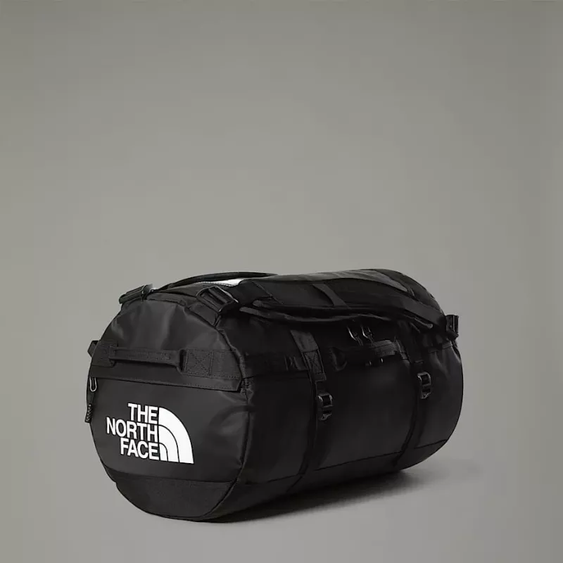 Duffel bag The North Face Base Camp S — 50 L, nylon/polyester, čierna/biela