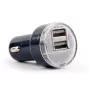 Auto nabíjačka Gembird EG-U2C2A-CAR-02, 12–24V vstup, 5V/2,1A výstup, 2× USB 2.0, čierna