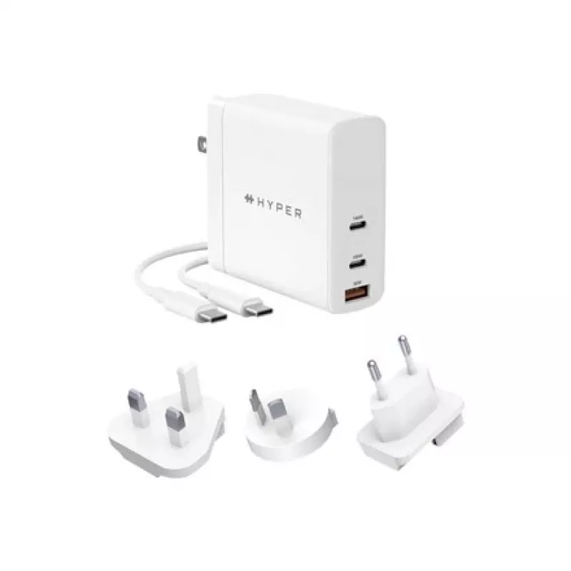 HYPER HJG140WW nabíjačka pre mobilné zariadenia univerzálna biela AC rýchle nabíjanie interiérová