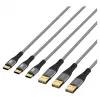 EFB Elektronik USB-A na USB-C súprava káblov 60W QC 3A 3x2m – digitálny/dáta (USB-AC-00008)