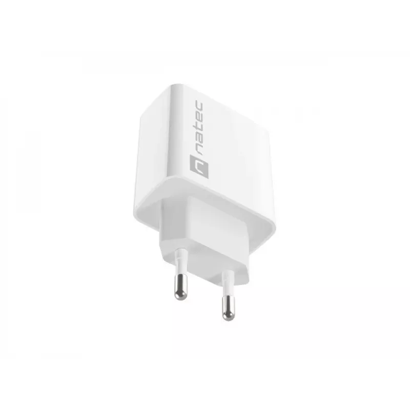 Interiérová USB-C rýchlonabíjačka NATEC RIBERA 12V 20W Quick Charge 3.0 biela