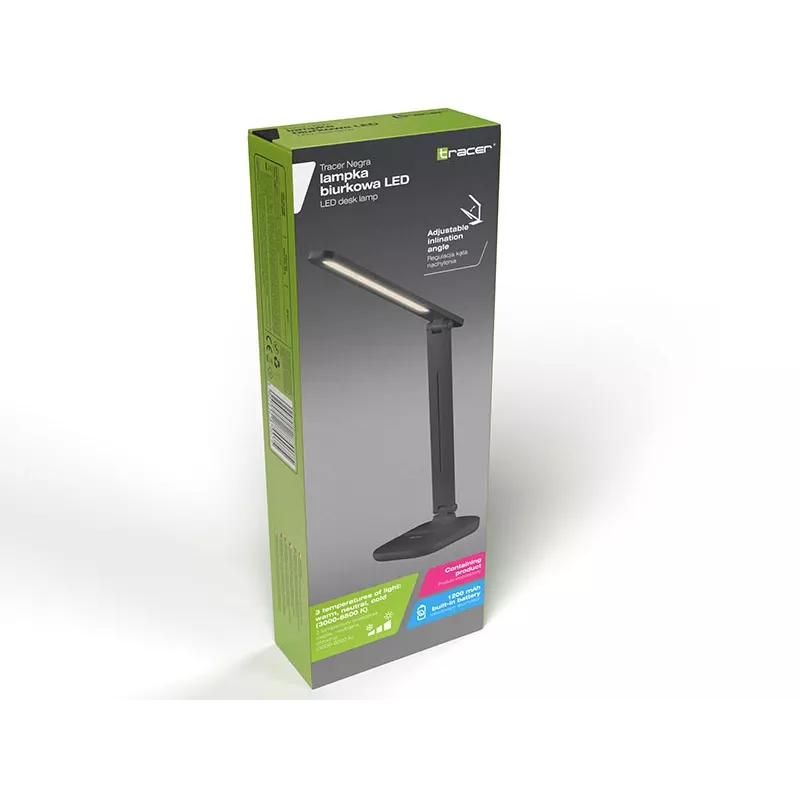 Tracer LED stolná lampa Negra čierna TRAOSW47185