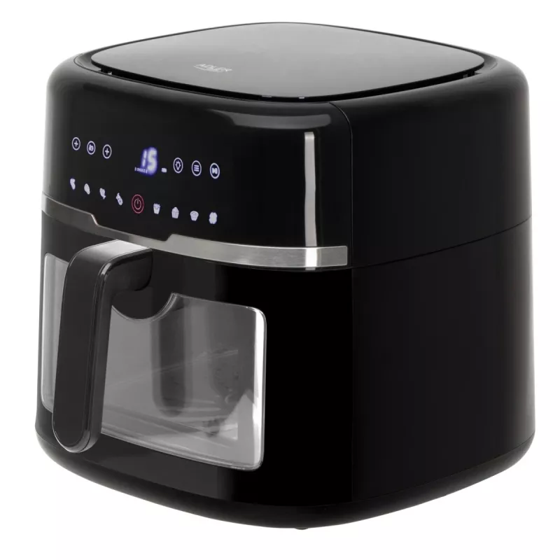 Adler AD 6318 teplovzdušná fritéza, 8 l, 2500 W, LCD displej, 9 programov, čierna