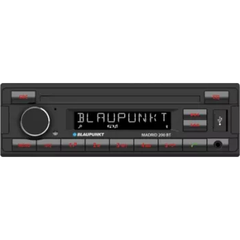 Autorádio BLAUPUNKT Madrid 200 BT — 1-DIN, Bluetooth, malá montážna hĺbka