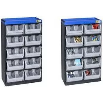 Organizér drobných dielov allit VarioPlus Pro 53/20 Š x V x H 300 525, modulárny systém skladovacích nádob
