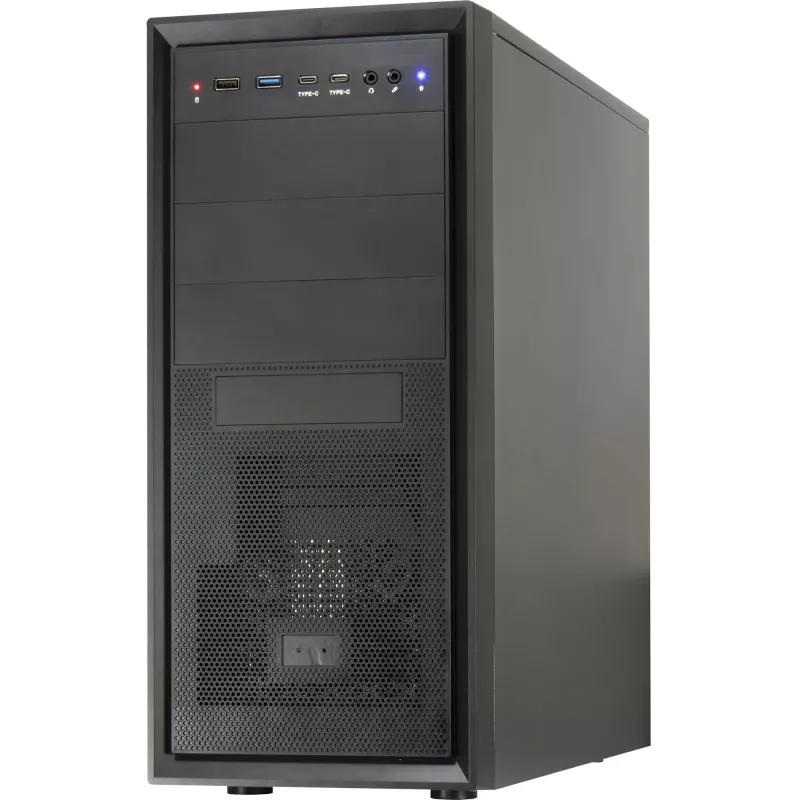 Počítačová skriňa Inter-Tech ATX IT-8862 Plaid, farba čierna