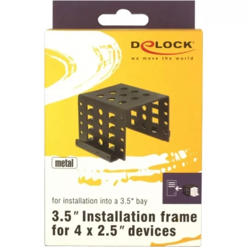 DeLOCK 18271 montážny rám 4 x 2,5-palcové disky do 3,5-palcovej pozície