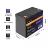 LiFePO4 batéria QOLTEC 12,8 V 50 Ah (model 53704) pre zálohovanie a ukladanie energie