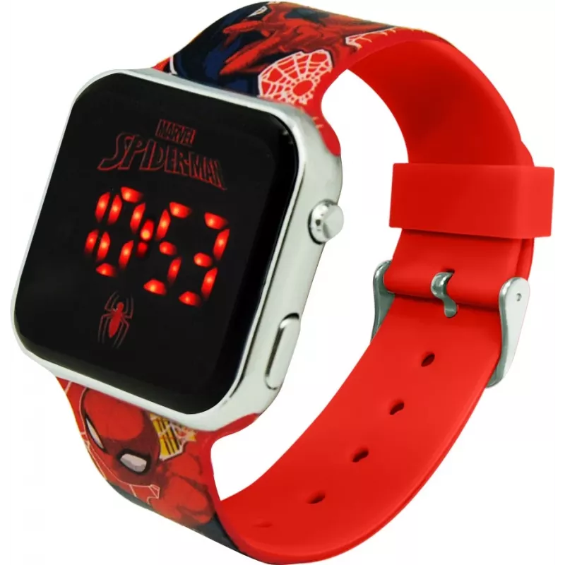 Náramkové hodinky LED s kalendárom Spiderman