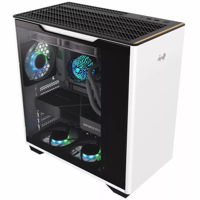 InWin A5 Midi-Tower tvrdené sklo – biela