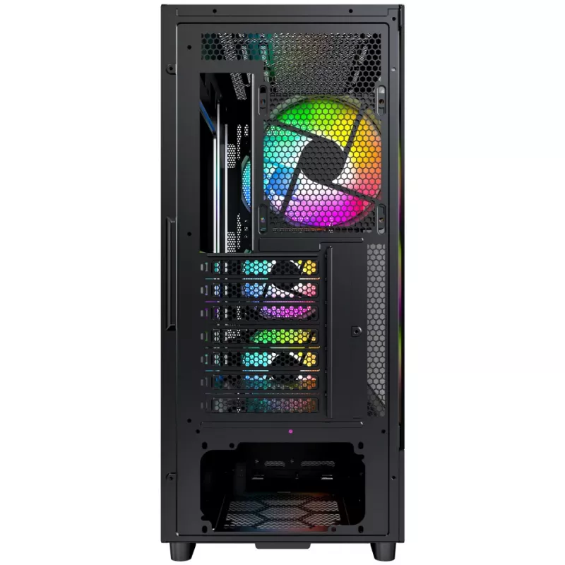 PC skriňa Montech X5 Midi Tower čierna ATX 3x 140 mm ventilátory