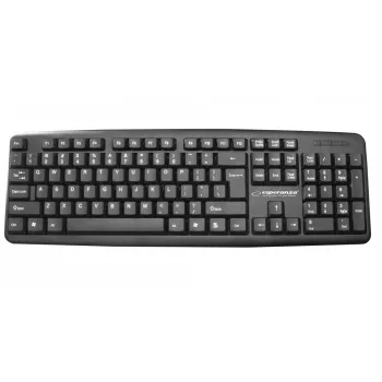 Drôtová klávesnica ESPERANZA EK134 Full-Size 100% USB, čierna, 1,45 m kábel