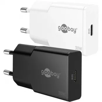 USB-C PD GaN slim rýchlonabíjačka (30 W) (biela)