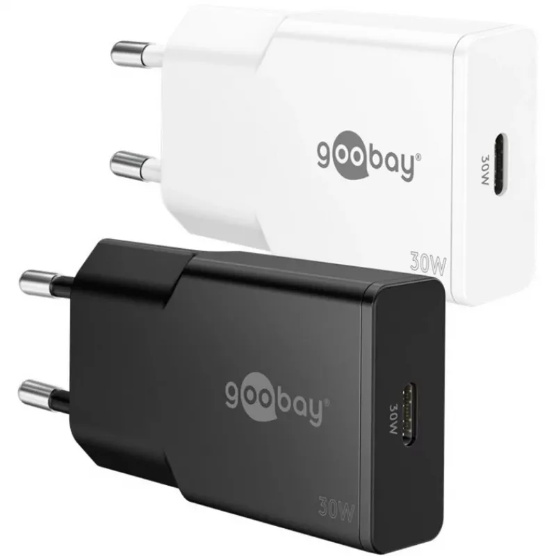 USB-C PD GaN slim rýchlonabíjačka (30 W) (biela)