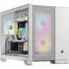 Corsair 2500D AIRFLOW Micro ATX Dual Chamber PC skriňa – biela CC-9011264-WW