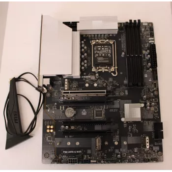 Základná doska MSI PRO Z890-S WIFISO — generalüberholt, použitá, bez príslušenstva, len I/O kryt súčasťou