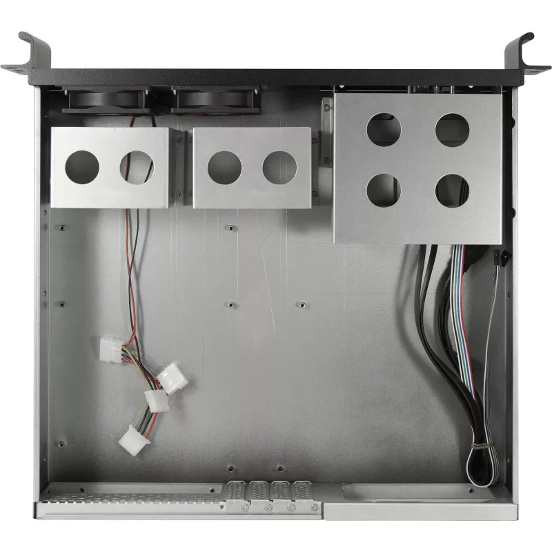 Inter-Tech 2U-K-240L 2U rackmount skriňa servera pre Micro-ATX, čierna