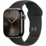 Apple Watch S10 Slate Titanium športový remienok čierny - M/L GPS + Cellular 42mm MWXH3QF/A 2024