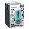 Defender Feam MM-296 52294 bezdrôtová myš, tichý klik, optická, 1600 DPI, USB, mätová