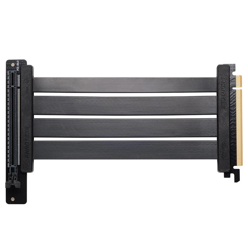 PHANTEKS PCI-E 4.0 x16 Riser Flat Line kábel, 90 stupňov, 22 cm - čierny